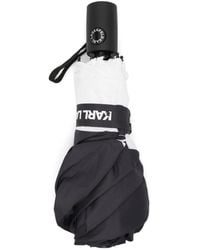 KARL LAGERFELD - K Autograph Bicolor Umbrella - Lyst