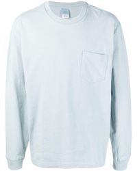 Suicoke Ribbed-trim Cotton Sweatshirt - Blue