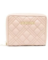 Love Moschino - Logo-plaque Quilted Wallet - Lyst