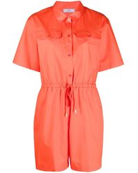 PS by Paul Smith - Stretch-cotton Playsuit - Lyst