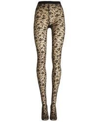 Wolford - Rose Floral-Pattern Tights - Lyst