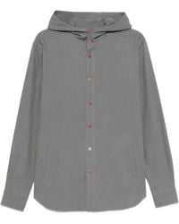 Kiton - Camisa Con Botones Y Capucha - Lyst