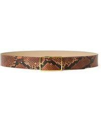 B-Low The Belt - Milla Python-Print Buckle Belt - Lyst