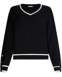 Liu Jo - Contrasting-Trim Sweater - Lyst