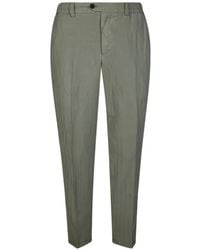 PT Torino - Pleated Cotton Trousers - Lyst