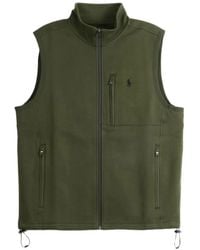 Polo Ralph Lauren - Gilet Zippé À Logo Brodé - Lyst