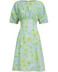 Marni - Kleid mit Blumen-Print - Lyst