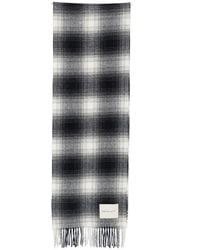 GANT - Checked Wool Scarf - Lyst