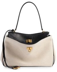 Balenciaga - Petit Sac Cabas Rodeo En Cuir Et Lin - Lyst