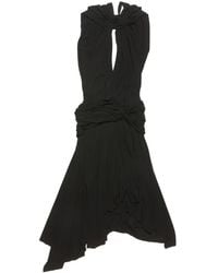Acne Studios - Midi-Jurk Met Geknoopt Detail - Lyst