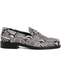 Essentiel Antwerp - Snake-Effect Loafers - Lyst