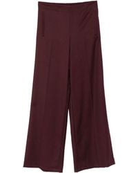 Marella - Elastic-Waist Wide-Leg Trousers - Lyst