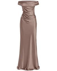 The Sei - Bardot Draped Maxi Gown - Lyst