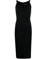Versace - Midi-Jurk Met Medusa Logo - Lyst