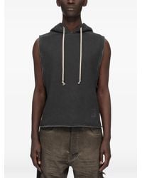 Rick Owens - Sudadera Sin Mangas Con Capucha Sin Rematar - Lyst