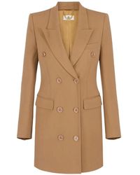 Elisabetta Franchi - Flowing Gabardine Dress - Lyst