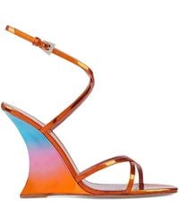 Paris Texas - Nina Wedge-Sandalen im Metallic-Look 105mm - Lyst
