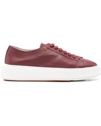 Santoni - Lace-Up Platform Sneakers - Lyst