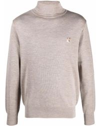 Maison Kitsuné - Fein Gestrickter Rollkragenpullover - Lyst