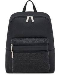 Ferragamo - Embossed-logo Leather Backpack - Lyst