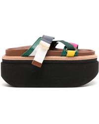 Sacai - Hybrid Belt Leather Sandals - Lyst