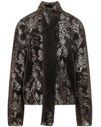 MSGM - Pussy-Bow Lace Blouse - Lyst