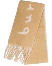 Burberry - Logo-Intarsia Reversible Scarf - Lyst
