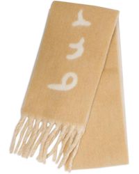 Burberry - Logo-Intarsia Reversible Scarf - Lyst