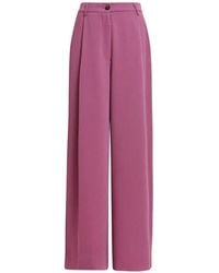 Essentiel Antwerp - Kelsea Pleated-Detailing Wide-Leg Trousers - Lyst