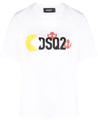 DSquared² - X Pac-man Graphic-print Cotton T-shirt - Lyst