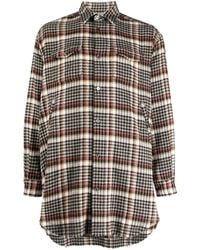 Undercover - Check-Pattern Button-Up Shirt - Lyst
