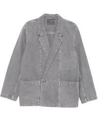 Lemaire - Double-Breasted Patch-Pocket Blazer - Lyst