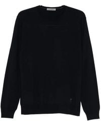 Corneliani - Rundhals-Pullover Mit Logo - Lyst