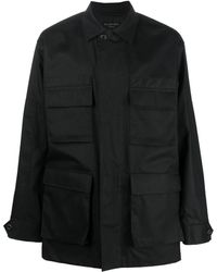 Balenciaga - Multi Pocket Cargo Shirt Jacket Black - Lyst