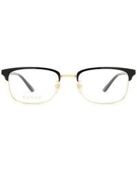Gucci - Brille Mit Eckigem Gestell - Lyst