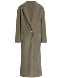 Alberta Ferretti - Notched-Lapel Button-Up Coat - Lyst