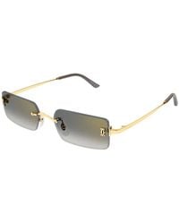 Cartier - C De Cartier Rimless Rectangle-Frame Sunglasses - Lyst