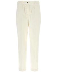 Kiton - Pleated Corduroy Trousers - Lyst