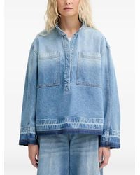 Munthe - Luxa Denim Top - Lyst