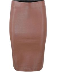 SPRWMN - High-waisted Leather Pencil Skirt - Lyst