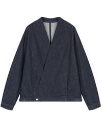 CROQUIS - Cross-Collar Denim Jacket - Lyst