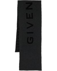 Givenchy - Écharpe réversible à logo en intarsia - Lyst