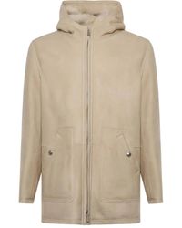 Eleventy - Giacca Con Cappuccio E Zip - Lyst