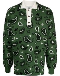 Pringle of Scotland - Paisley-Jacquard Polo-Collar Jumper - Lyst