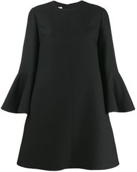 Valentino Bell Sleeve Dress - Black