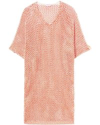 Emilio Pucci - Crochet-knit Cotton Midi Dress - Lyst