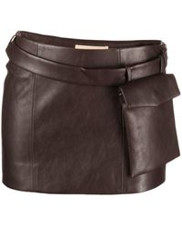 AYA MUSE - Osyne Faux-leather Miniskirt - Lyst