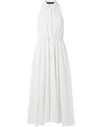 Toccin - Tiana Sleeveless Shirt Midi Dress - Lyst