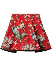 La DoubleJ - Dolce Vida Floral-Jacquard Skirt - Lyst