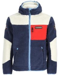Napapijri - Yupik Hooded Fleece Sweater - Lyst
